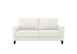 Ideal Home - Brondby 2 Seater Leather Sofa - BV Star White
