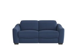 Xavier 2 Seater Fabric Sofa with Power Recliner - Blue