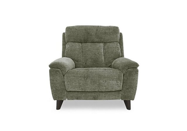 Dreamer Fabric Power Recliner Armchair - Olive Green