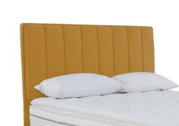Sleepeezee - Daniel Floor Standing Headboard - Small Double - Tweed Mustard
