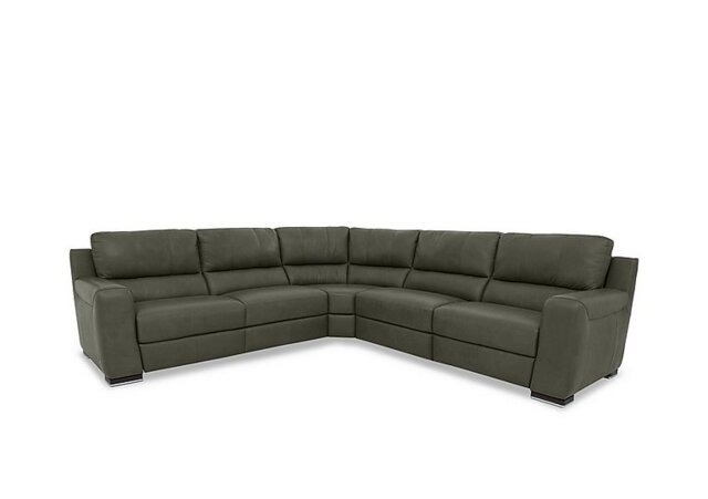 Viali Leather Large Corner Power Recliner Sofa