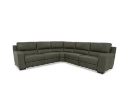 Viali Leather Large Corner Power Recliner Sofa