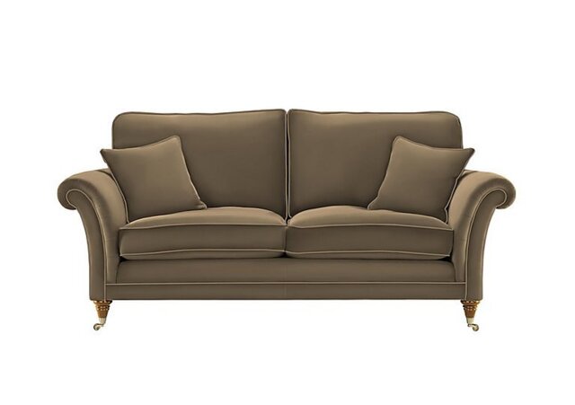 Parker Knoll - Burghley Large 2 Seater Leather Sofa - Como Sage - Sofas and Armchairs - In Time for Christmas