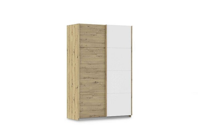 Rauch - Freja 136cm 2 Door Sliding Two Toned Wardrobe - Alpine White