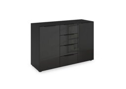 Rauch - Haven 4 Drawer 2 Door Décor Chest with Glass Front