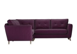 The Lounge Co. - Hermione Fabric Corner Sofa - Frosted Grape