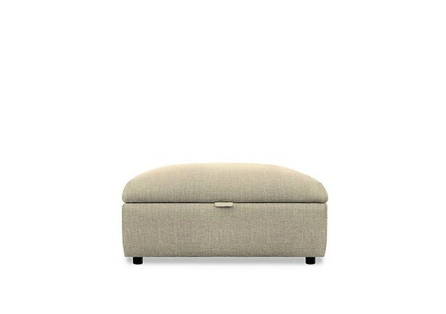 Parker Knoll - Hudson 23 Fabric Storage Stool - Cromwell Natural