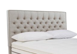 Sleepeezee - Bourbon Floor Standing Headboard - Double - Tweed Stone