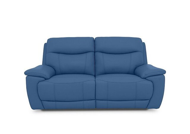 Sloane Leather 3 Seater Power Recliner Sofa with Power Headrests - Aegean - Sofas and Armchairs - In Time for Christmas