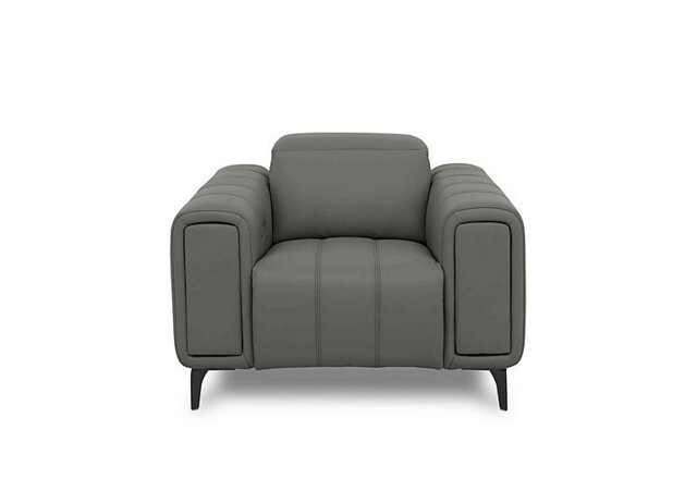 Elphaba Leather Recliner Chair with Power Recliner with Storage Arms