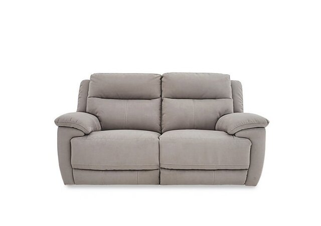 Touch 2 Seater Heavy Duty Fabric Power Recliner Sofa - Feather