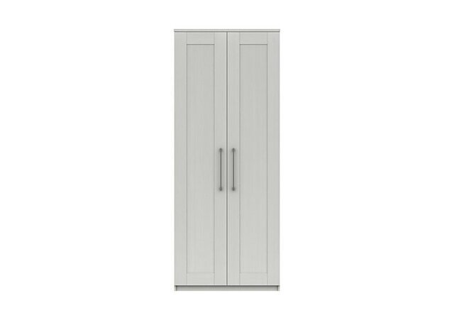 London Bedrooms - Fenchurch 2 Door Tall Wardrobe - White