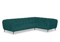 Sienna Fabric Right Hand Facing Corner Sofa - Opulence Teal - Sofas and Armchairs