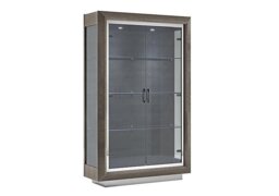 Palazzo 2 Door Curio Cabinet - Silver Birch
