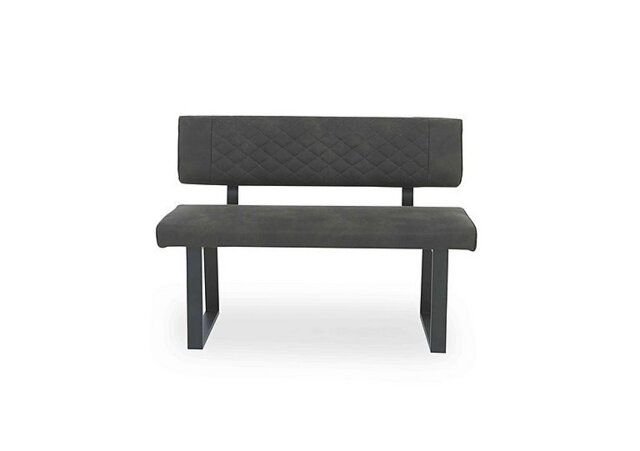 Warrior High Back Dining Bench - Grey