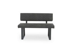 Warrior High Back Dining Bench - Grey