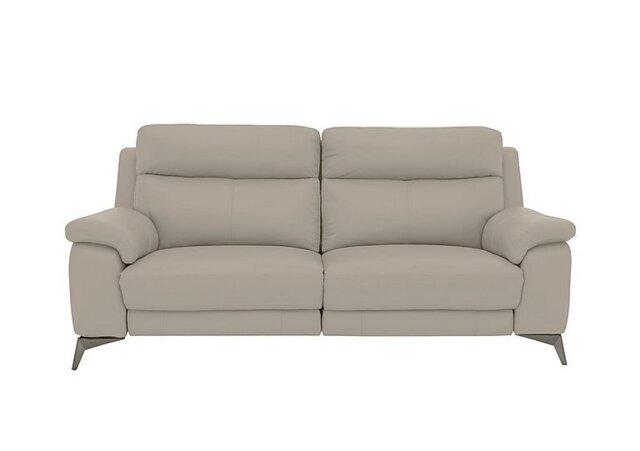 World of Leather - Missouri 3 Seater BV Leather Power Recliner Sofa - Silver Grey