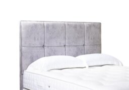 Artisan Collection Reigns High Floor Standing Headboard - Single - Daytona Silver