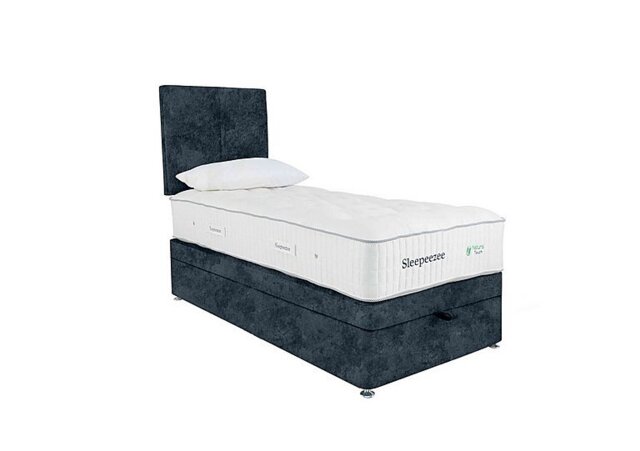 Sleepeezee - Natural Touch 3000 End Ottoman Divan Set - Single - Daytona Ocean