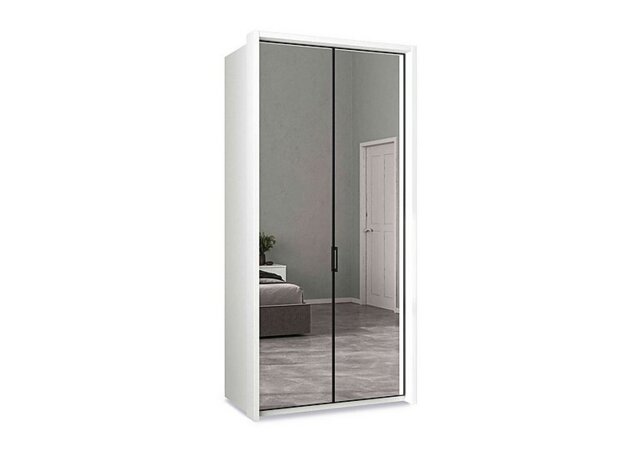 Wiemann - Dallas 107cm 2 Door Hinged Wardrobe with 2 Mirror Doors