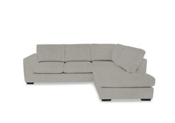 Dinky Fabric Right Hand Facing Corner Chaise End Sofa - Opulence Silver