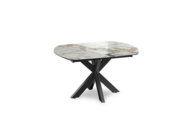 Raul Swivel Extending Dining Table - 130-cm - Doro Marble - In Time for Christmas
