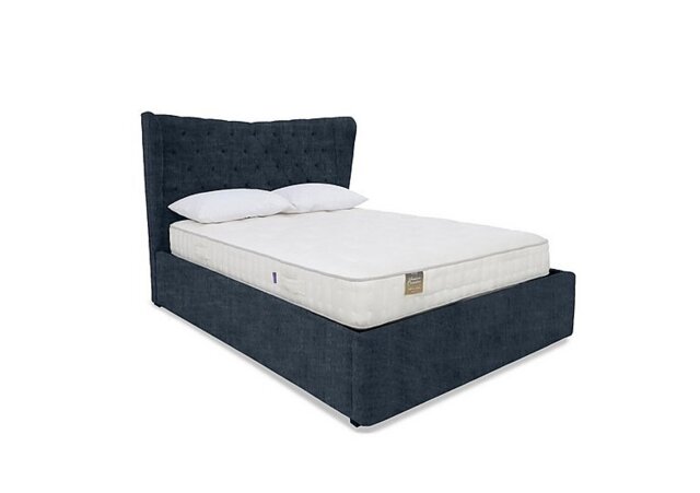 Highgrove - Bauer Ottoman Bed Frame - Double - Granite Blue