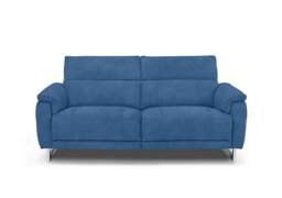 Moet 3 Seater Fabric Power Recliner Sofa with Telescopic Headrests - Dexter Wave