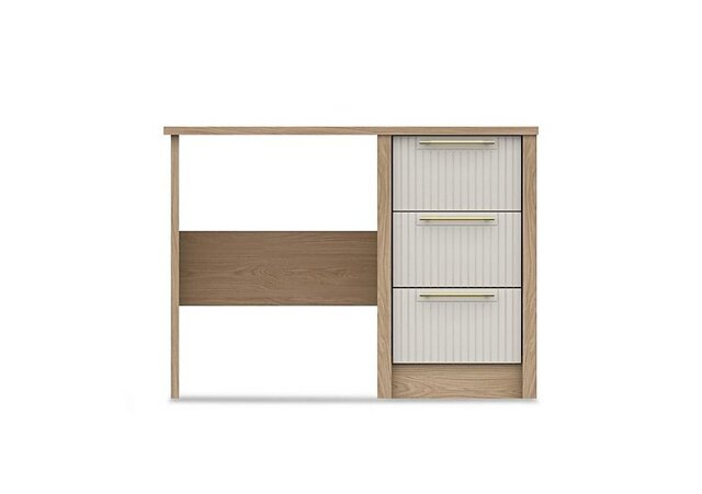 London Bedrooms - Chelsea 3 Drawer Dressing Table with Gold Handles