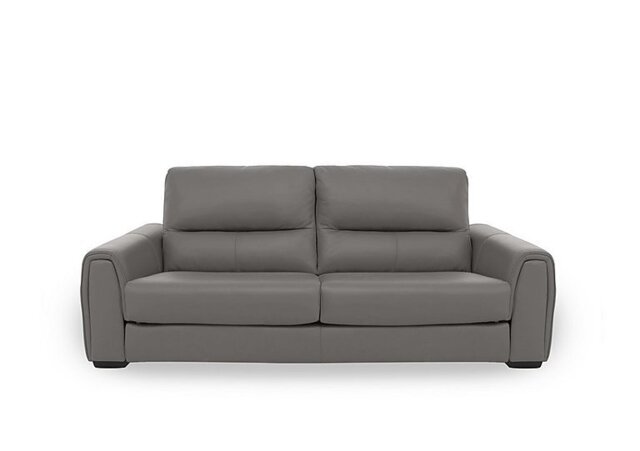 World of Leather - Flex NC Leather 3 Seater Sofa Bed with Storage Arms - NC Elephant - Sofas and Armchairs - In Time for Christmas