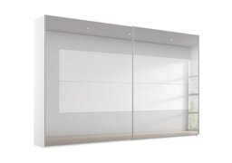 Rauch - Rio 316cm 2 Door Sliding Wardrobe with Premium Interior Fittings Package - Alpine White