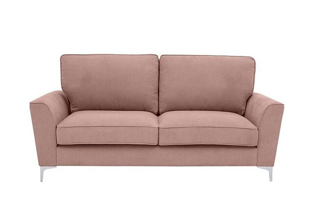Legend 3 Seater Classic Back Fabric Sofa - Kingston Blush