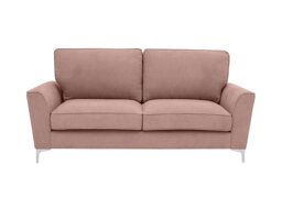 Legend 3 Seater Classic Back Fabric Sofa - Kingston Blush