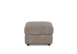 Sloane Fabric Storage Footstool - Marble Charcoal Grey