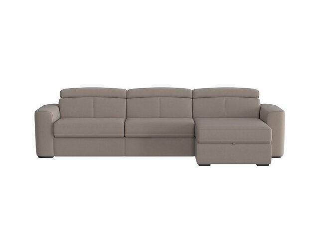 Infinity Fabric Right Hand Facing Corner Chaise Sofa Bed with Storage - Silver - Sofas and Armchairs - In Time for Christmas