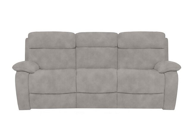 Moreno 3 Seater Fabric Sofa with Manual Recliner - R18 Beige - Sofas and Armchairs - In Time for Christmas