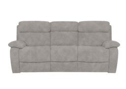 Moreno 3 Seater Fabric Sofa with Manual Recliner - R18 Beige