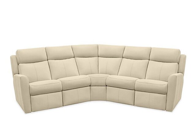 G Plan - Wren Large Leather Corner Sofa - Cambridge Stone