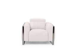 Gisella Leather Chair - Cotton