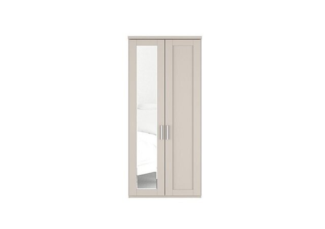 Wiemann - Kempton 2 Door Hinged Wardrobe with Left Door Mirror - Champagne