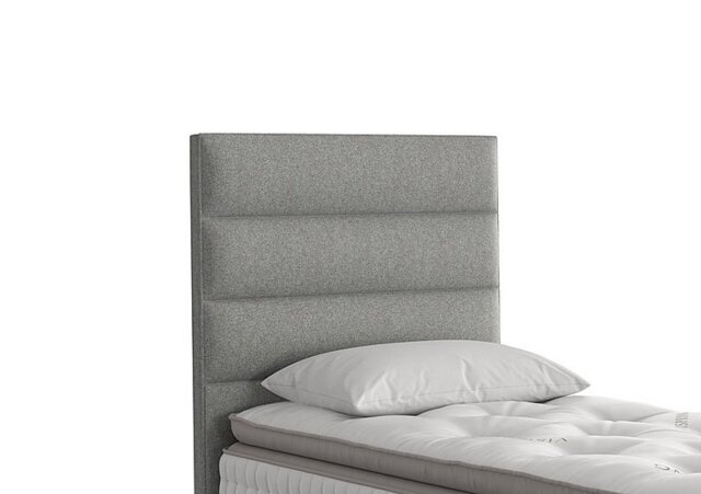 Vispring - Farleigh Floor Standing Headboard - Single - Tweed Grey