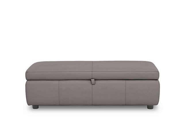 World of Leather - Tyrell 150cm Leather Blanket Box - BV Elephant - Bedroom Furniture - In Time for Christmas