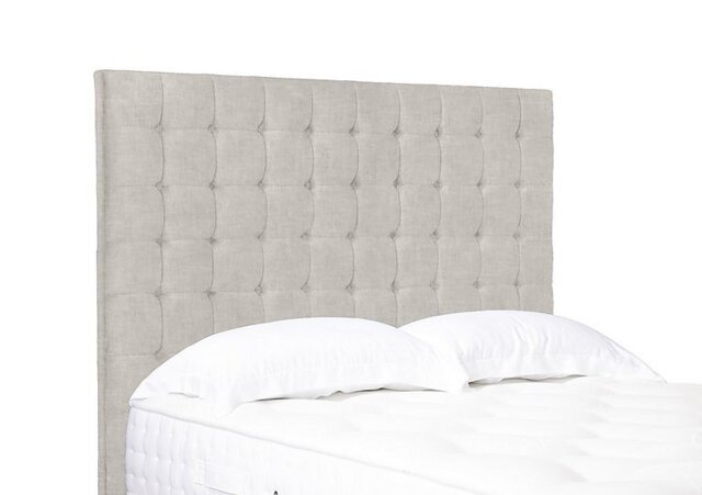 Artisan Collection Dot High Floor Standing Headboard - Single - Lace Ivory
