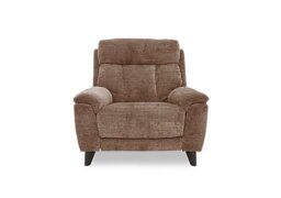 Dreamer Fabric Power Recliner Chair with Power Headrest - Light Brown