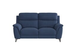 Contempo 2 Seater Fabric Power Recliner Sofa - Blue