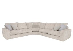 Pandora Large Corner Foam Fill Sofa - Denby Ivory