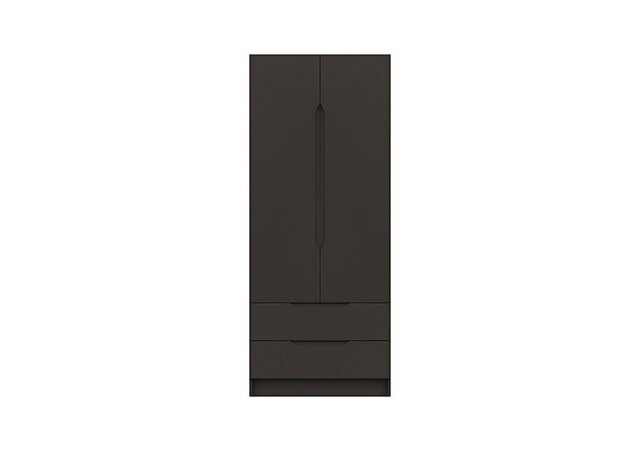 London Bedrooms - St Pancras 2 Door 2 Drawer Wardrobe - Graphite