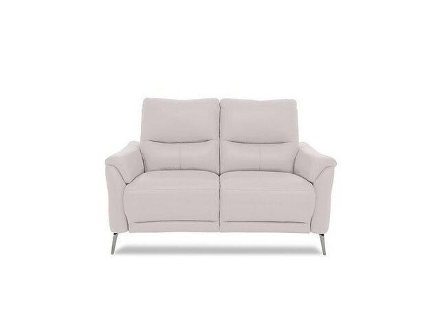 Daytona 2 Seater Leather Power Recliner Sofa with Bluetooth Speaker - Cotton