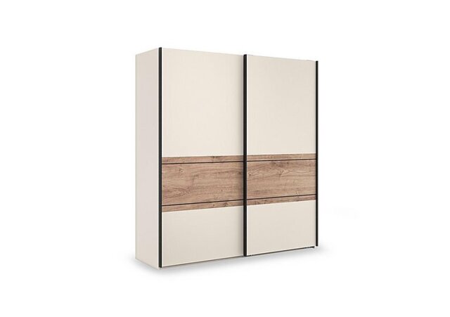 Wiemann - Tullio 200cm 2 Door Sliding Wardrobe with Nordic Oak Accent