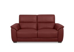 World of Leather - Saffron Leather 3 Seater Sofa - BV Deep Red